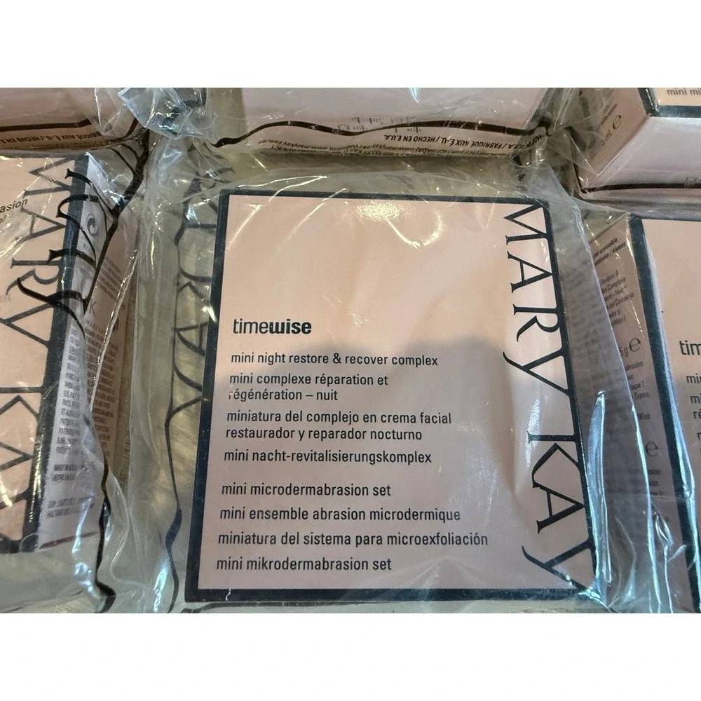 Lot of 6 Mary Kay TimeWise Mini Night Restore‎ Microdermabrasion Set Travel Size